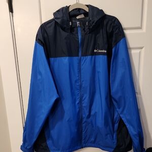 Columbia Blue and Black Hooded Jacket